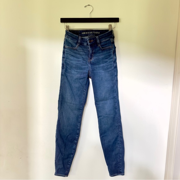 000 American Eagle Outfitters High Rise Curvy Jeggings - Picture 1 of 8